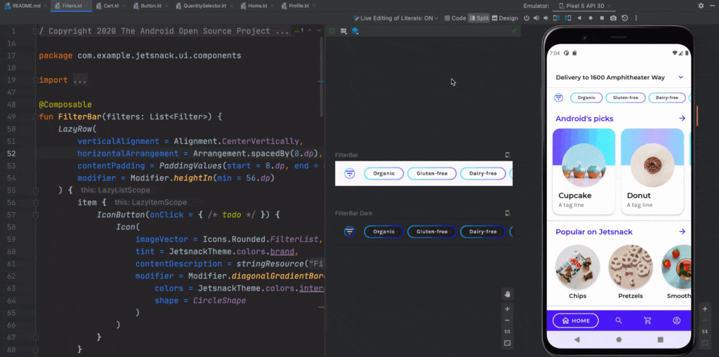 Live Edition con Compose en Android Studio SofTim